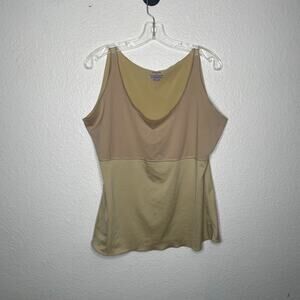 Spanx Womens Shapewear Top Plus Size 3X Sleeveless Nude Pullover Scoop Neckline